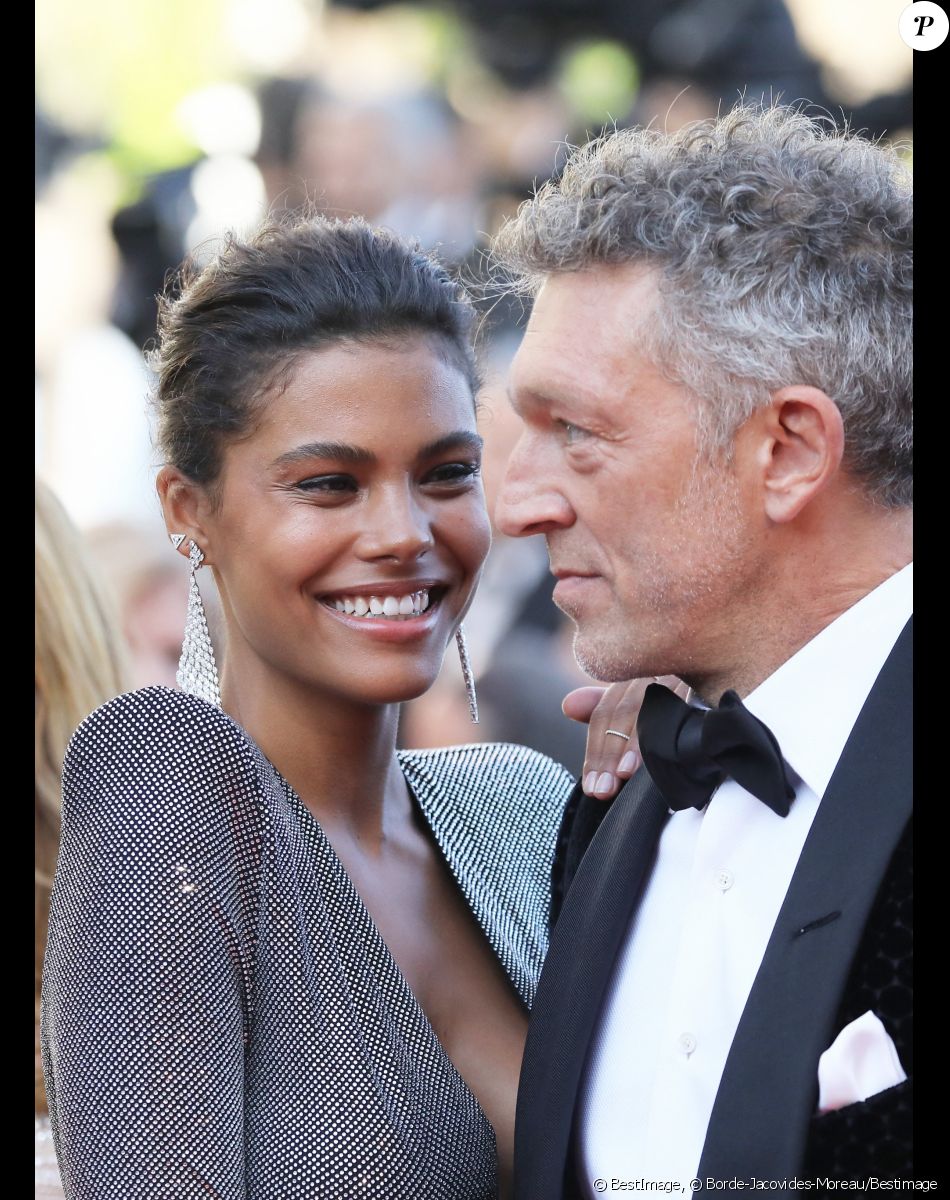 Vincent Cassel et sa fiancée Tina Kunakey - Montée des marches du film " Les Filles du Soleil " lors du 71ème Festival International du Film de Cannes. Le 12 mai 2018 © Borde-Jacovides-Moreau/Bestimage