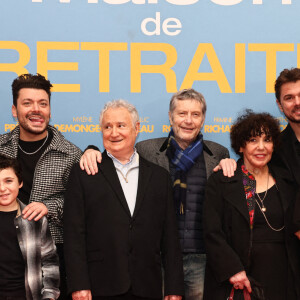 Firmine Richard, Marianne Garcia, Kev Adams, Daniel Prévost, Thomas Gilou, Liliane Rovère, Mylene Demongeot, Stan Wawrinka - Avant-première du film "Maison de retraite" au cinéma Le Grand Rex à Paris le 10 Février 2022. © Rubens Hazon/Bestimage