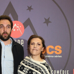 David Mora, Anne-Elisabeth Blateau - Photocall de la soirée d'ouverture du 22ème Festival International du Film de Comédie de l'Alpe d'Huez, le 15 janvier 2019. © Dominique Jacovides/Bestimage 