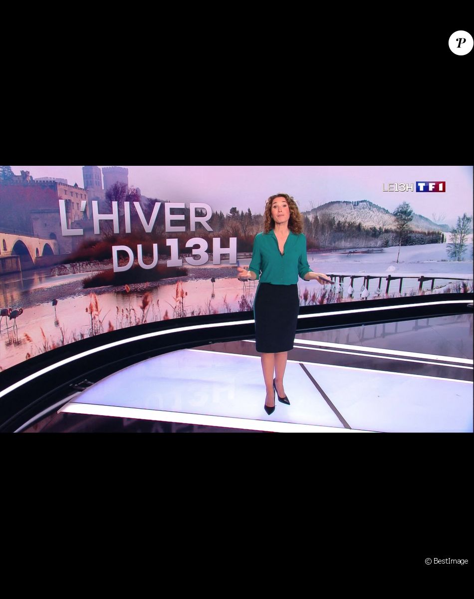Illustration du 1er journal de 13h présenté par Marie-Sophie Lacarrau et diffusé sur TF1 en direct , Paris, le 4 janvier 2020