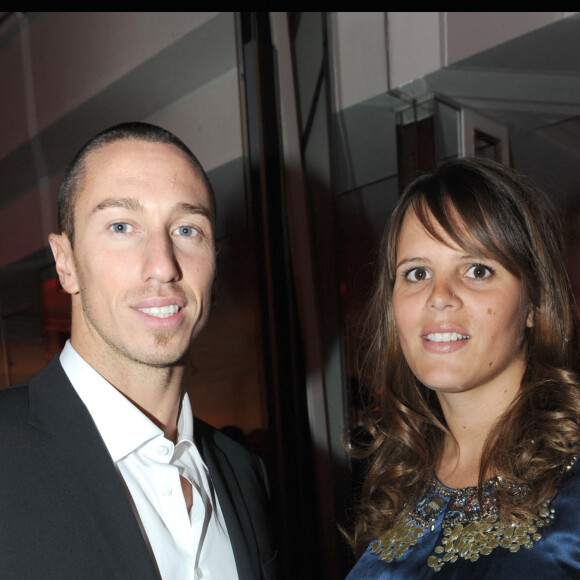 Laure Manaudou et Frédérick Bousquet au pavillon d'Armenonville.