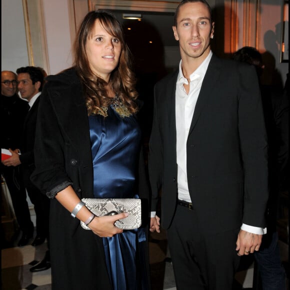 Laure Manaudou et Frédérick Bousquet au pavillon d'Armenonville.