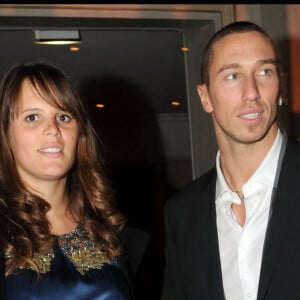 Laure Manaudou et Frédérick Bousquet au pavillon d'Armenonville.