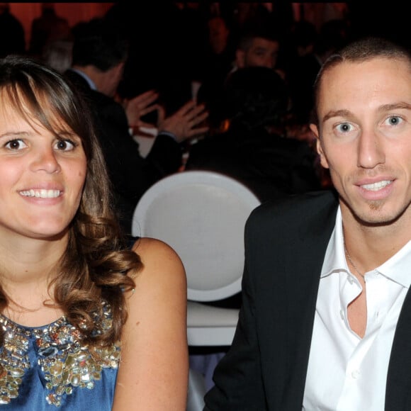 Laure Manaudou et Frédérick Bousquet au pavillon d'Armenonville.