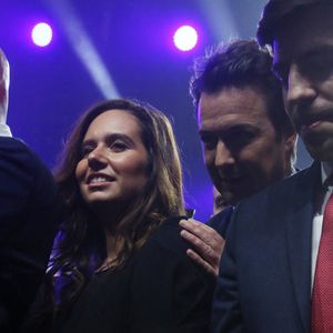 Sarah Knafo - Le candidat à la présidence du parti d'extrême droite français "Reconquête!", Eric Zemmour lors de son rassemblement électoral au Grand Palais à Lille, France, le 5 février 2022.