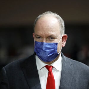 Le prince Albert II de Monaco assiste à la défaite en basketball de l'As Monaco en Euroleague face au Real Madrid (84-90) à Monaco le 28 janvier 2022 © Claudia Albuquerque / Bestimage 