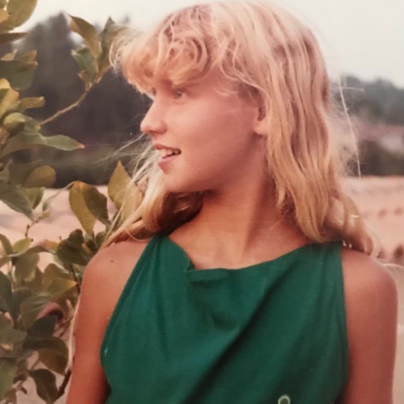 Alexandra Lamy à 13 ans. Photo publiée en janvier 2021.