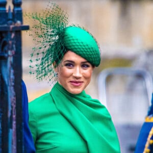 Meghan Markle - La famille royale d'Angleterre lors de la cérémonie du Commonwealth en l'abbaye de Westminster à Londres, le 9 mars 2020. 