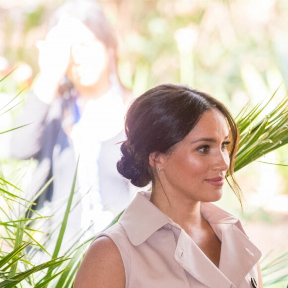 Le prince Harry, duc de Sussex, et Meghan Markle, duchesse de Sussex, se rendent à la réception des industries créatives et des entreprises à Johannesburg, le 2 octobre 2019.