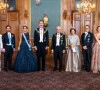 Le prince Carl Philip et la princesse Sofia (Hellqvist) de Suède, le roi Felipe VI et la reine Letizia d'Espagne, le roi Carl XVI Gustav et la reine Silvia de Suède, le prince Daniel et la princesse Victoria de Suède - Le roi Felipe VI et la reine Letizia d'Espagne assistent au dîner de gala donné en leur honneur par le roi Carl XVI Gustav et la reine Silvia de Suède au palais royal à Stockholm, le 24 novembre 2021. Le couple royal espagnol est en visite d'Etat en Suède pendant deux jours. 