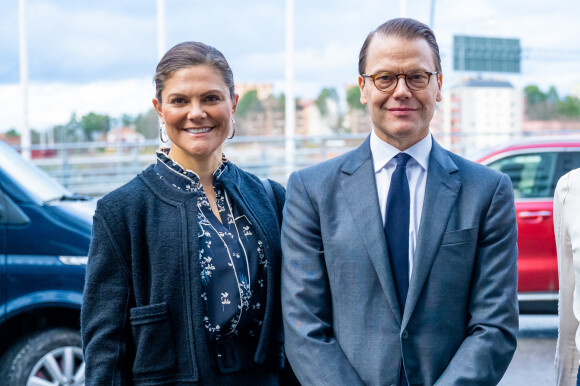 La princesse Victoria de Suède participe au forum "Génération Pep's" au Quality Hotel Friends à Stockholm, le 10 novembre 2021, en présence de son mari, le prince Daniel de Suède. 