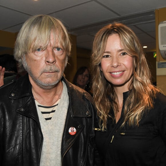 Info - Le chanteur Renaud hospitalisé - Exclusif - Le chanteur Renaud (Renaud Séchan) et son ex-femme Romane Serda - People au concert de Dave à Bobino à Paris le 18 novembre 2019. © Coadic Guirec/Bestimage