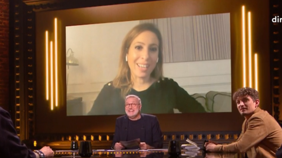 Touchée par la Covid-19, Léa Salamé donne de ses nouvelles dans "On est en direct" sur France 2.