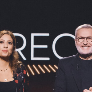 Exclusif - Léa Salamé, Laurent Ruquier - Enregistrement de l'émission On est en Direct (OEED) diffusée sur France 2 le 12 février 2022. © Jack Tribeca / Bestimage 