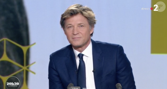 Jean-Paul Rouve propose un moment de silence à Laurent Delahousse dans "20h30 le dimanche" en direct sur France 2