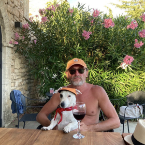 Jean-Paul Rouve avec son chien GTro sur Instagram