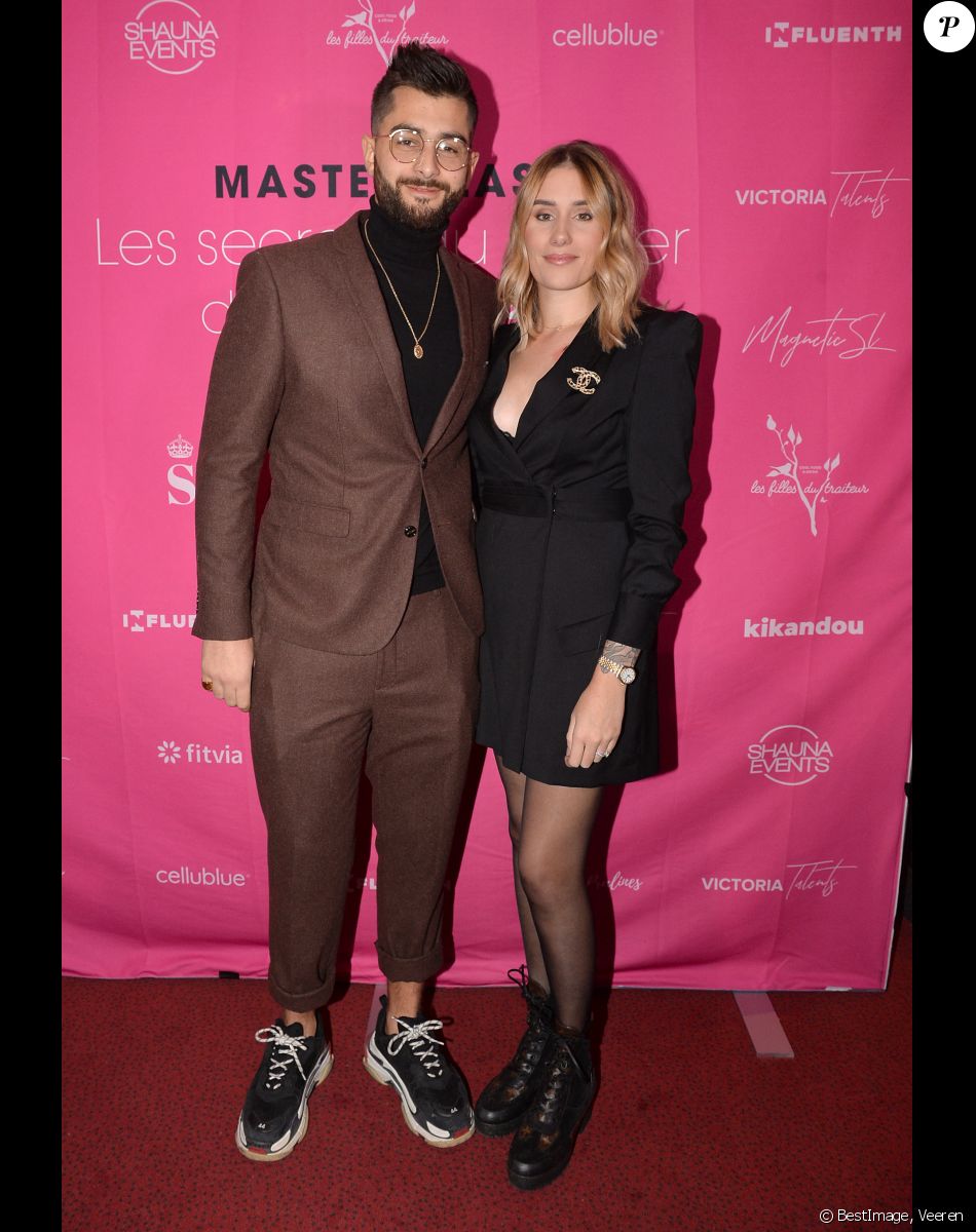 Exclusif - Benoît Assadi et sa femme Jesta Hillmann Assadi (Koh-Lanta) - Soirée "Masterclass - Les secrets du métier d'influenceur" à Paris, le 9 décembre 2019. © Veeren/Bestimage