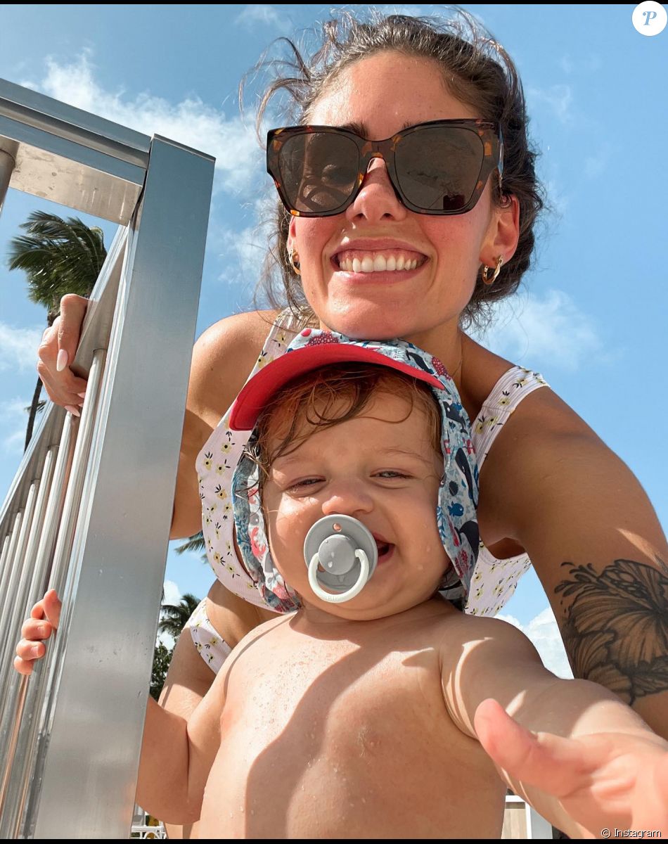 Jesta Hillmann et son fils Adriann en République Dominicaine, février 2022