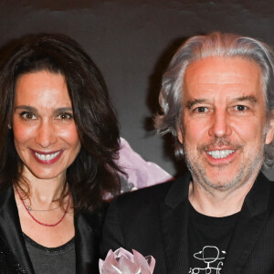 Marie Fugain et Philippe Vandel (Laurier de l'audiovisuel du programme radio 2022 pour son émission "Culture médias") - 27ème cérémonie des Lauriers de l'Audiovisuel au théâtre Marigny à Paris le 21 février 2022. © Coadic Guirec/Bestimage