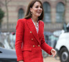 Catherine (Kate) Middleton, duchesse de Cambridge, arrive pour visiter le programme de santé mentale infantile à l'Université de Copenhague, Danemark, le 22 février 2022. 