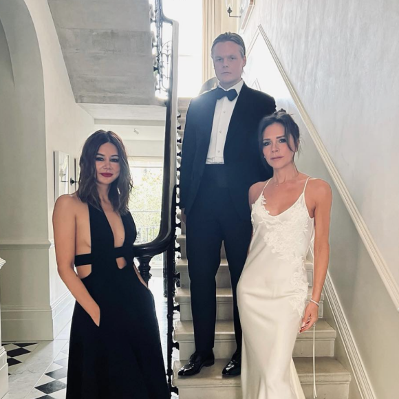 Victoria Beckham, Christine Centenera et Anders Christian Madsen ont assisté à la fête d'anniversaire d'Edward Enninful, rédacteur en chef du magazine 'British Vogue'. Février 2022.