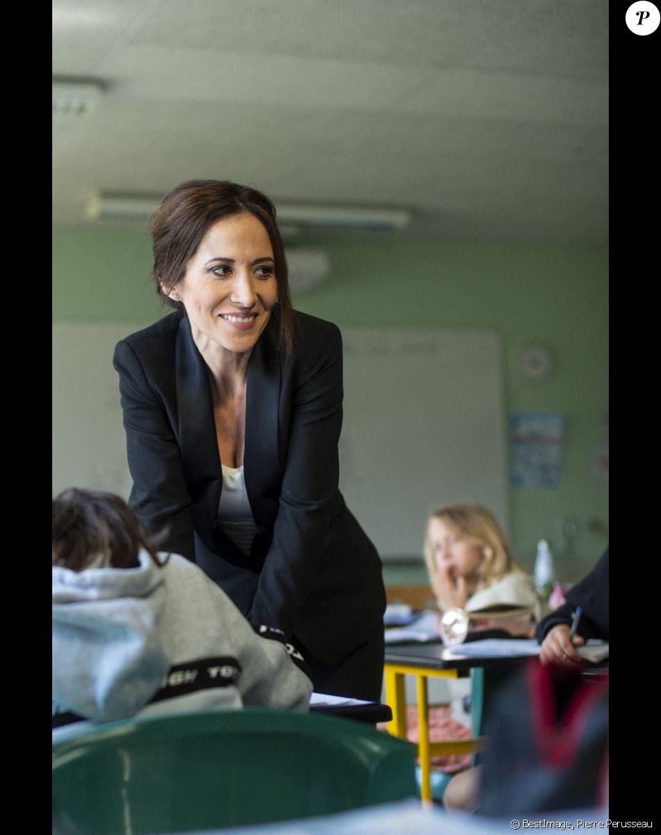 Exclusif - Fabienne Carat sur le tournage d'un court métrage pour la Fondation "Action Enfance" à Amboise - Action Enfance fait son Cinéma le 25 Avril 2021. © Pierre Perusseau / Bestimage