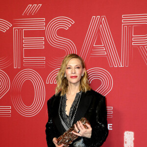 Cate Blanchett (Cesar d'honneur) - Press Room de la 47ème édition de la cérémonie des César à l'Olympia à Paris le 25 février 2022. © Borde / Jacovides / Bestimage 