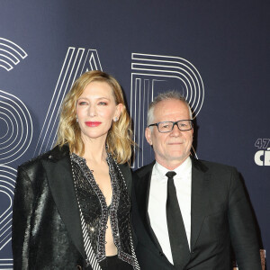 Cate Blanchett et Thierry Frémaux - Photocall de la 47ème édition de la cérémonie des César à l'Olympia à Paris, le 25 février 2022. © Borde-Jacovides/Bestimage 