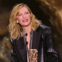 "Tais-toi !" : Cate Blanchett fait rire les César en français, les larmes aux yeux auprès de son amie Isabelle Huppert