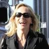 Sharon Stone quitte la Villa Blanca à Beverly Hills après avoir déjeuné avec un ami à Los Angeles le 12 janvier 2010
