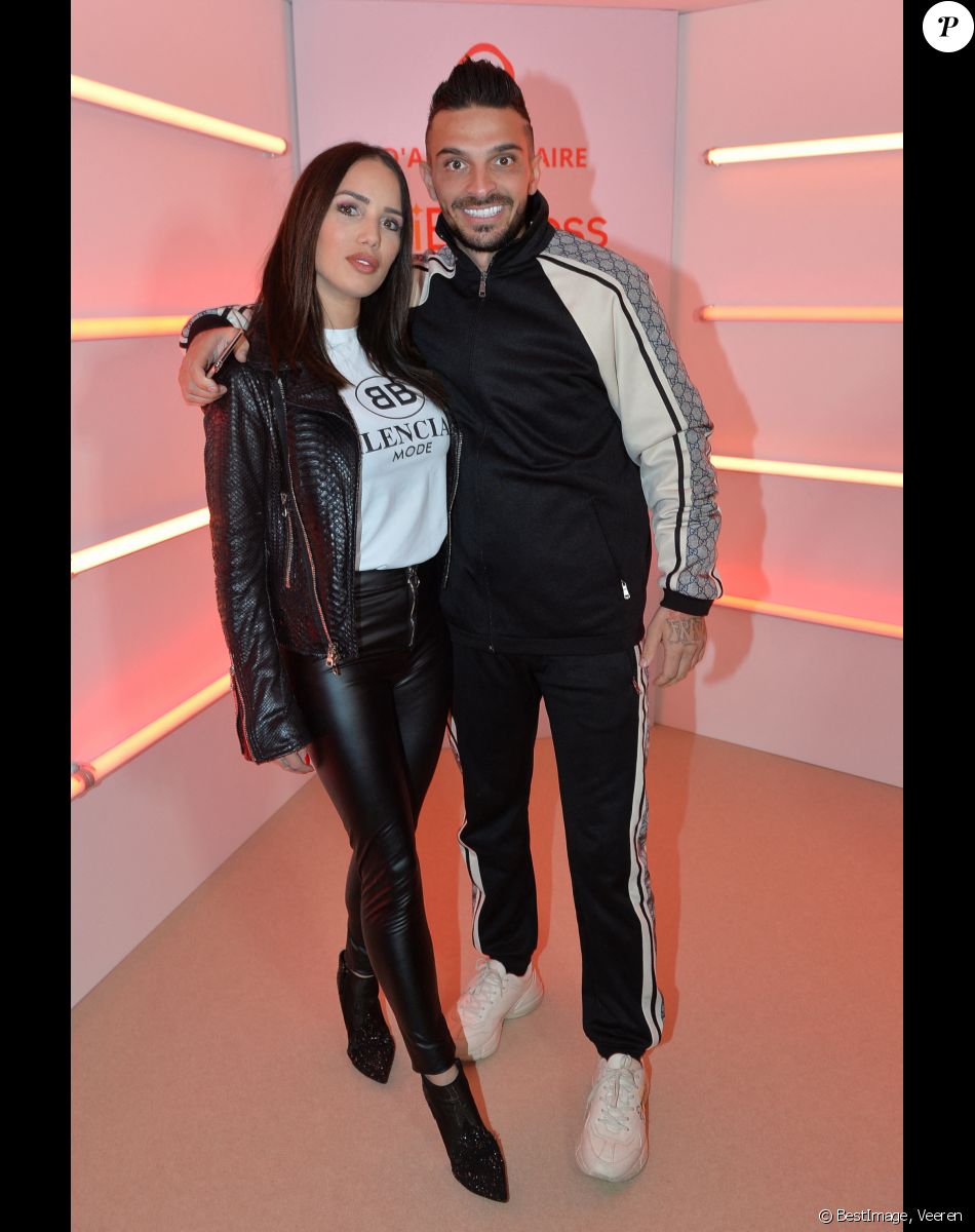 Exclusif - Julien Tanti et sa compagne Manon Marsault - Soirée du 9ème anniversaire du site en ligne "AliExpress.com" (filiale d'Alibaba) à Paris le 28 mars 2019. © Veeren/Bestimage