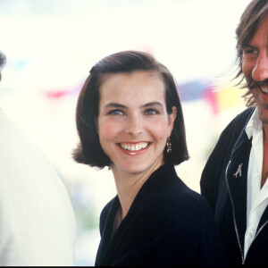 Carole Bouquet et Gérard Depardieu présentent Trop belle pour toi au festival de Cannes en 1989