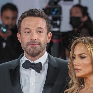 Ben Affleck et Jennifer Lopez lors du 78ème festival international du film de Venise, la Mostra, septembre 2021.