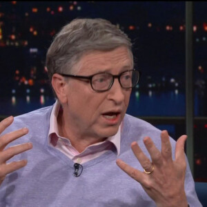 Bill Gates apparaît dans l'émission "The Late Show" avec sa femme Melinda à Los Angeles le 13 février 2019 