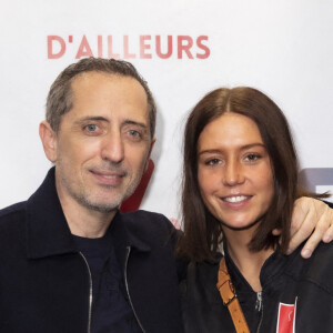 Exclusif - Gad Elmaleh et Adèle Exarchopoulos - Gad Elmaleh lors de la dernière parisienne de son spectacle "D'ailleurs" au Dôme de Paris le 26 février 2022 au cocktail de l'After show. © Jack Tribeca / Bestimage 