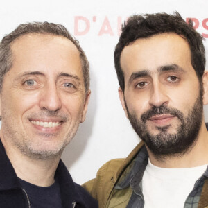 Exclusif - Gad Elmaleh, Jonathan Cohen - Gad Elmaleh lors de la dernière parisienne de son spectacle "D'ailleurs" au Dôme de Paris le 26 février 2022 au cocktail de l'After show. © Jack Tribeca / Bestimage 