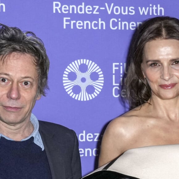 Mathieu Amalric et Juliette Binoche - Projection du film " Avec amour et acharnement " lors du festival " Rendez-vous with French Cinema " au Walter Reade Theater à New York. Le 3 mars 2022 © Future-Image / Puma Press / Bestimage 