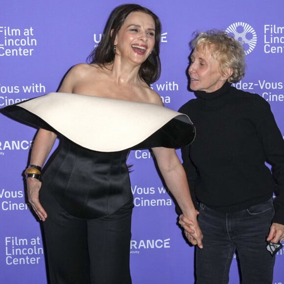 Juliette Binoche et Claire Denis - Projection du film " Avec amour et acharnement " lors du festival " Rendez-vous with French Cinema " au Walter Reade Theater à New York. Le 3 mars 2022 © Future-Image / Puma Press / Bestimage 