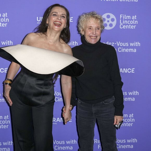 Juliette Binoche et Claire Denis - Projection du film " Avec amour et acharnement " lors du festival " Rendez-vous with French Cinema " au Walter Reade Theater à New York. Le 3 mars 2022 © Future-Image / Puma Press / Bestimage 