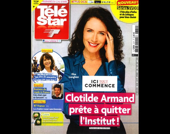 Retrouvez l'interview intégrale de Sophie Marceau dans le magazine Télé Star du 5 mars 2022.