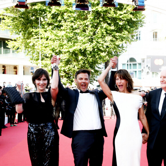 Géraldine Pailhas, François Ozon, Sophie Marceau, André Dussollier - Montée des marches du film "Tout s'est bien passé" lors du 74e Festival de Cannes. Le 7 juillet 2021. © Borde-Jacovides-Moreau / Bestimage