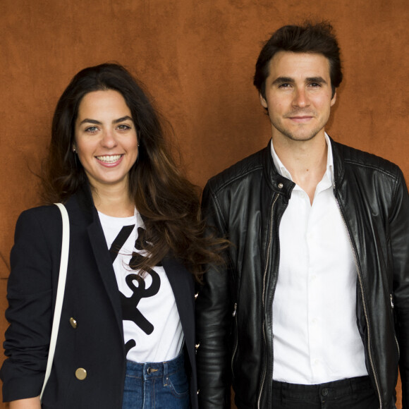 Anouchka Delon et son mari Julien Dereims dans le village des internationaux de France de tennis de Roland-Garros à Paris. © JB Autissier / Panoramic / Bestimage