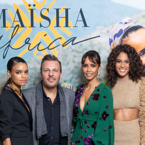 Exclusif - Jean Roch et sa femme Anaïs Monory, Sonia Rolland (Présidente de Maïsha Africa), Cindy Bruna - Dîner de gala au profit de l'association "Maïsha Africa" de Sonia Rolland, qui vient en aide aux enfants du Rwanda, au Pavillon Gabriel, à Paris, France, le 17 décembre 2018. © Gorassini-Moreau/Bestimage