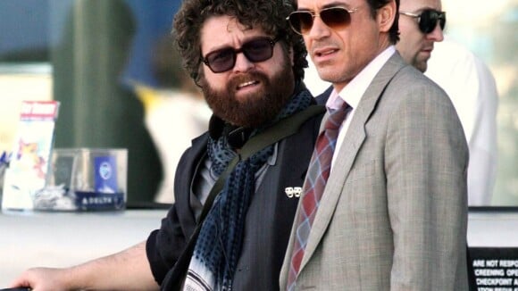 Regardez Robert Downey Jr. associé au "Gros Jésus" de "Very Bad Trip" pour un road movie dé-li-rant !