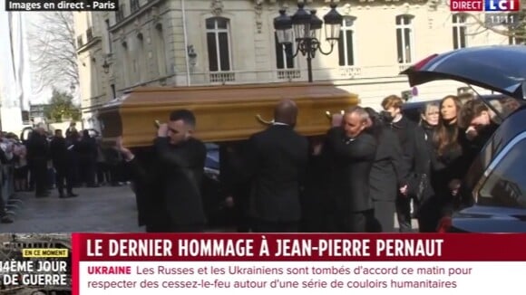 Tom Pernaut en larmes lors des obsèques de son papa Jean-Pierre Pernaut