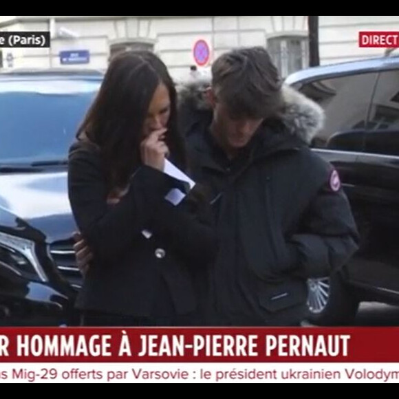 Emotion à la sortie des obsèques de Jean-Pierre Pernaut, le 9 mars 2022