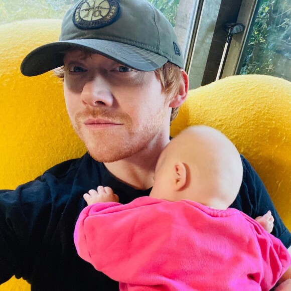 Rupert Grint et sa fille Wednesday sur Instagram.