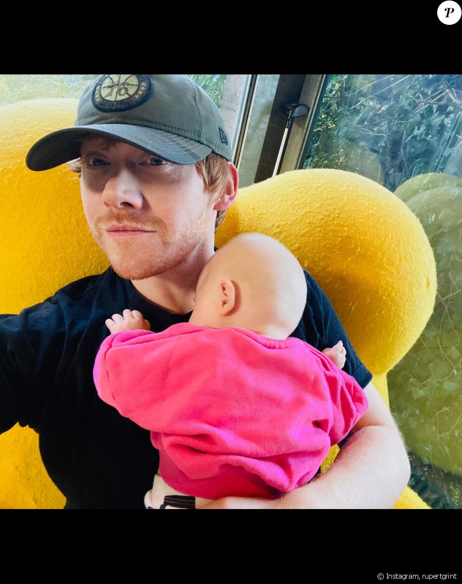 Rupert Grint et sa fille Wednesday sur Instagram.