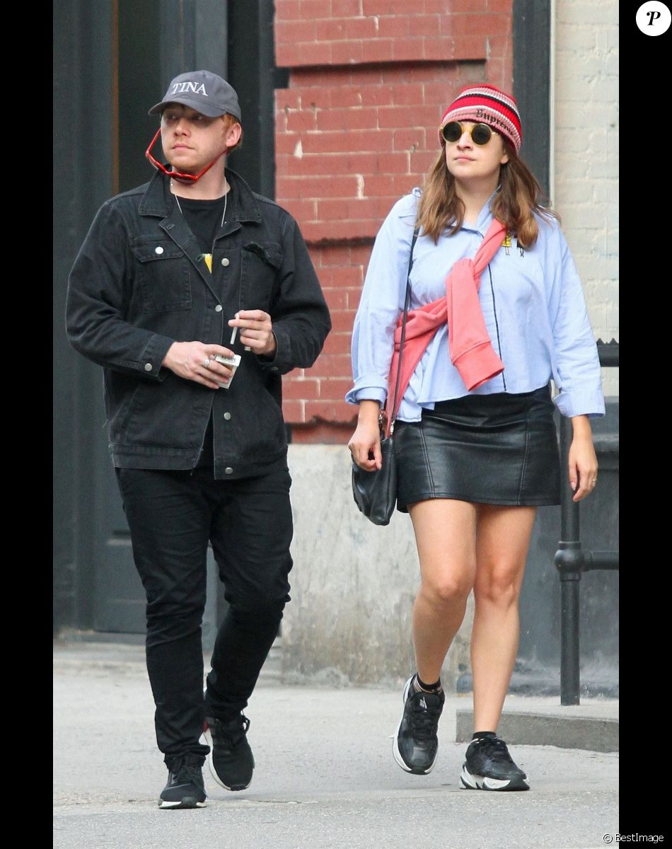 Rupert Grint et sa compagne Georgia Groome sont allés faire du shopping en amoureux dans le quartier de Manhattan à New York, le 20 septembre 2018