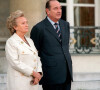 Bernadette et Jacques Chirac à l'Elysée en 1999 pour la venue du Duc du Luxembourg